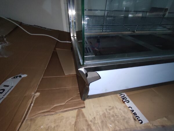 Vitrine chauffante ventilée, 2 niveaux, panoramique