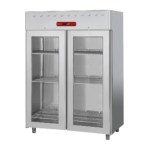 Armoire de congélation 1400 litres, 2 portes vitrées