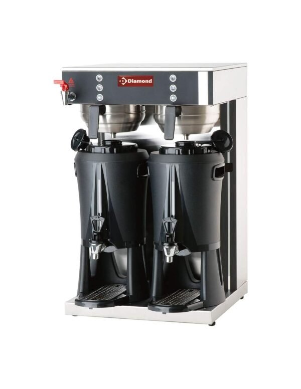 Machine a café filtre, 2 containers dispencer 2x2,5 Lit , robinet eau chaude